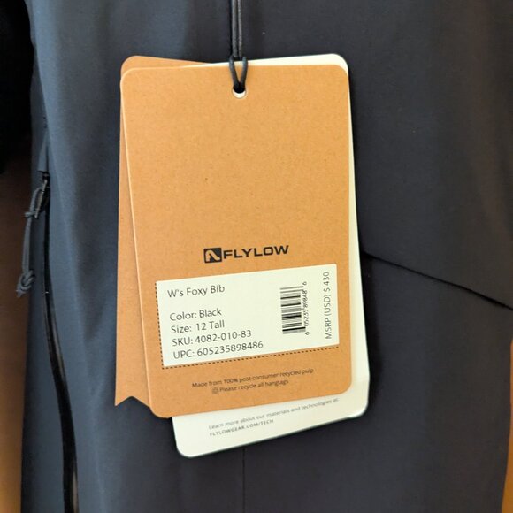 Flylow Foxy Bibs NWT size 12T - Picture 3 of 6